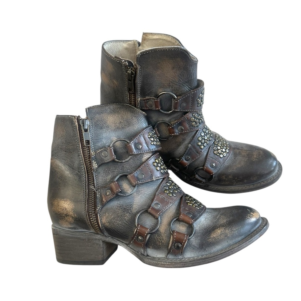 Freebird By Steven Grady Studded Ankle Boots